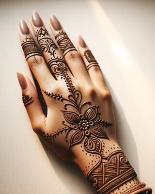 Simple Mehndi Design New is perfect for college events