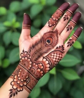 Simple Mehndi Design New looks stylish yet simple