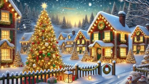 Snowflake Christmas Wallpaper looks pretty