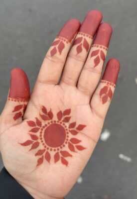Soft Easy Mehndi Design is perfect for light functions