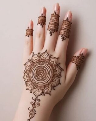 Stylish girls adore Easy Mehndi Design
