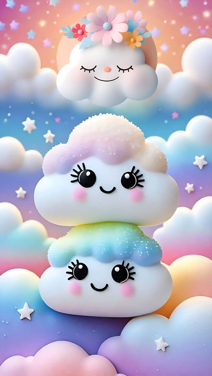 The style feels more vibrant with a cute wallpaper