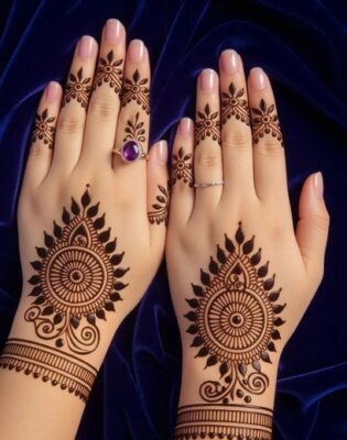 Traditional Back Hand Mehndi Design never goes out of style