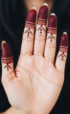 Traditional Front Hand Mehndi Design feels classic