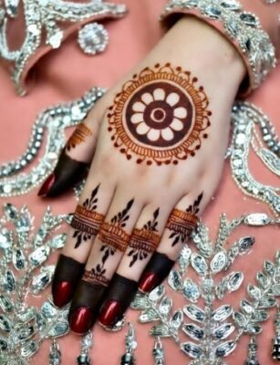 Trendy Back Hand Mehndi Design is popular on Instagram