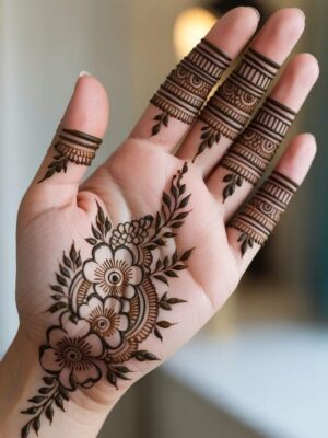 Trendy Front Hand Simple Mehndi Design rules fashion