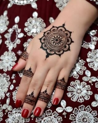 Unique Back Hand Mehndi Design makes you stand out