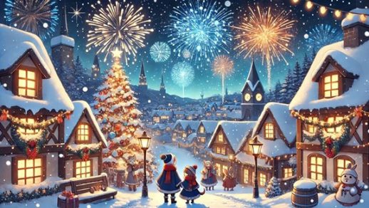 White Christmas Wallpaper looks snowy