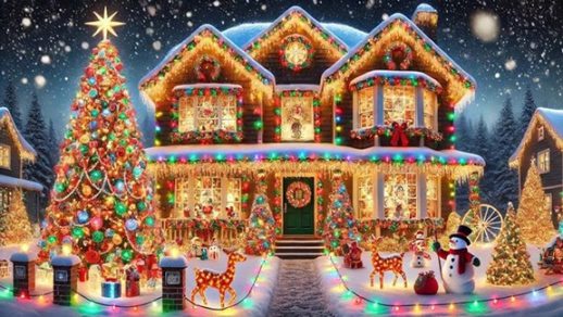 Winter Christmas Wallpaper feels cozy