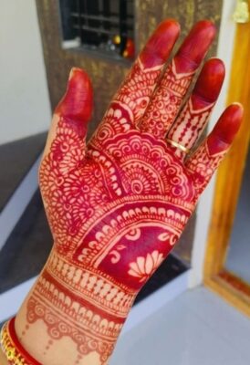 You can personalize a Royal Front Hand Mehndi Design easily