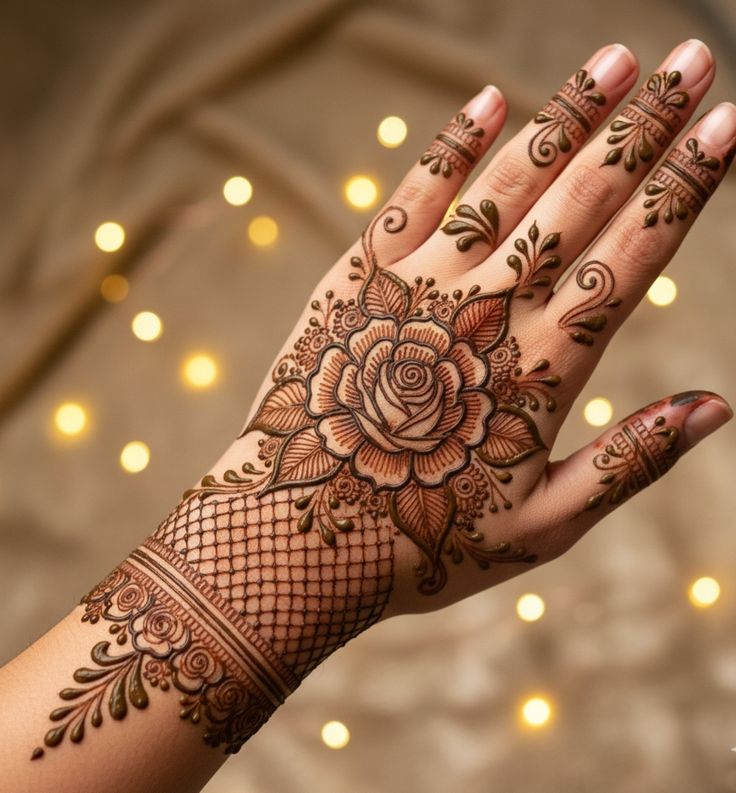 Easy Mehndi Design is perfect for beginners to try