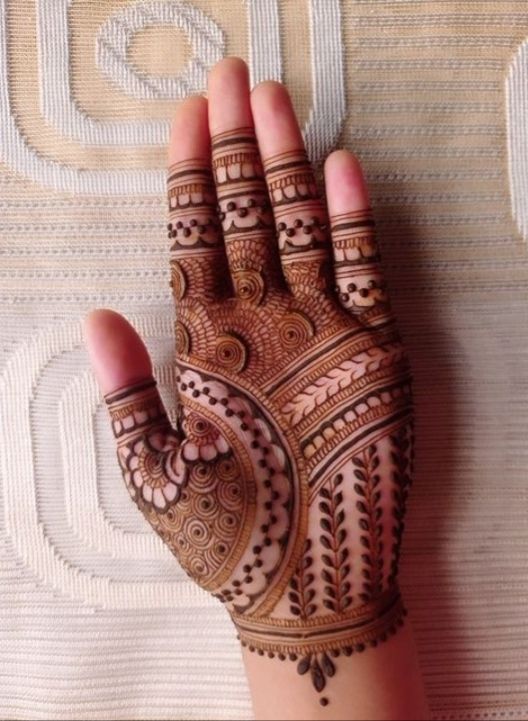 Mehndi Design Full Front Hand