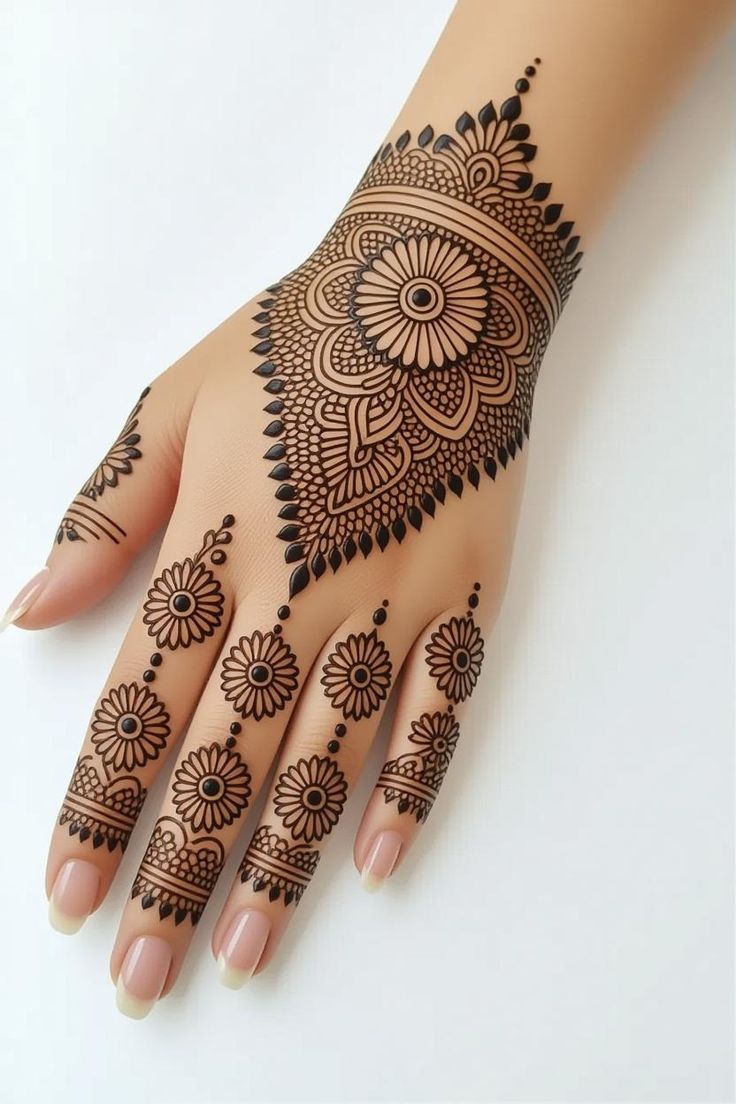 Modern Mehndi Design suits trendy and fashionable looks