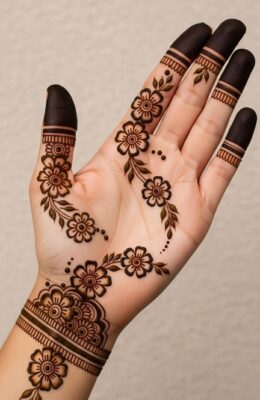 A Simple Mehndi Design feels light and comfortable