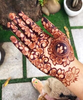 Arabic Mehndi Design is perfect for festive occasions