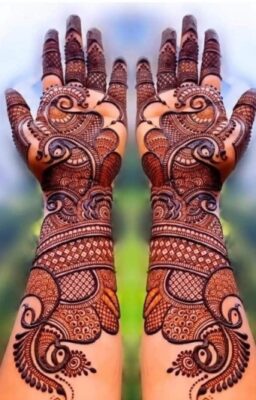 Bridal Mehndi Design is carefully applied by professionals