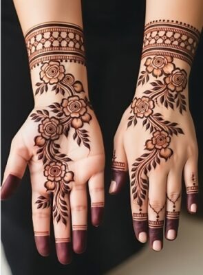 Bridal Mehndi Design looks rich and elegant on hands