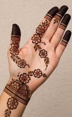 Full Hand Mehndi Design looks stunning on brides