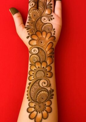 Full Hand Mehndi Design makes hands look elegant and festive