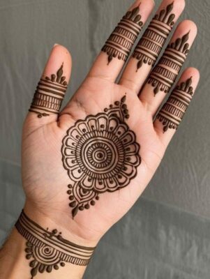 Full Hand Mehndi Design reflects culture and tradition