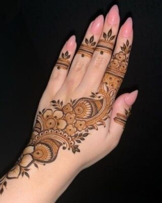 Mehndi Design Back Hand enhances hand beauty