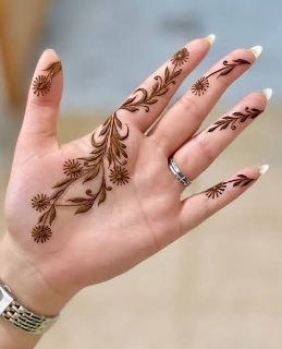 Mehndi Design Simple looks graceful and attractive
