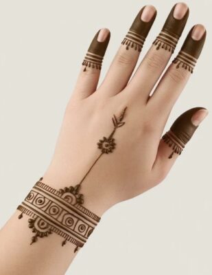 Mehndi Design Simple suits all age groups
