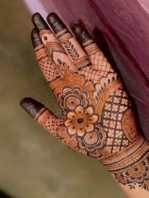 Mehndi Design enhances hand appearance