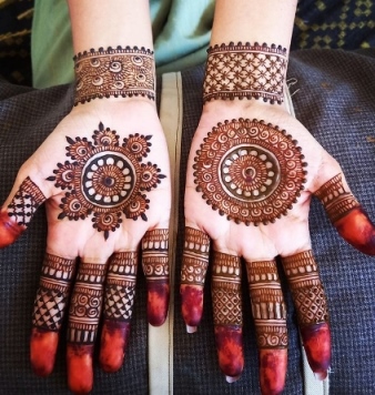 Mehndi Design enhances the overall hand look