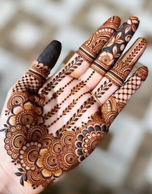Mehndi Designs add charm to traditional outfits