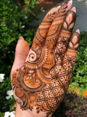 Royal Front Hand Mehndi Design features detailed patterns
