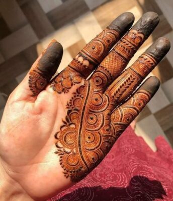 Royal Front Hand Mehndi Design gives a classy royal touch
