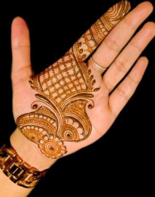 Royal Front Hand Mehndi Design is timeless and classic
