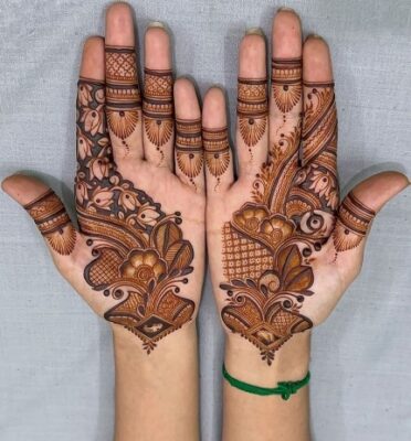 Royal Front Hand Mehndi Design looks stunning in photos