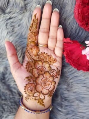 Royal Front Hand Mehndi Design makes hands look grand