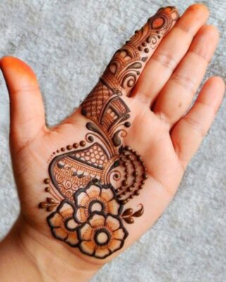 Royal Front Hand Mehndi Design reflects cultural beauty