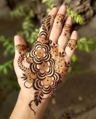 Royal Front Hand Mehndi Design reflects cultural elegance