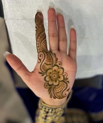 Royal Front Hand Mehndi Design suits festive events