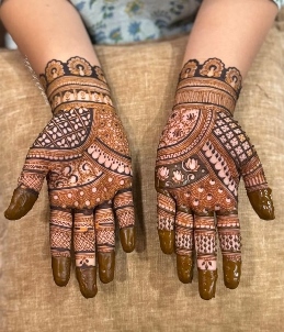 Simple Front Hand Mehendi Design Turorial