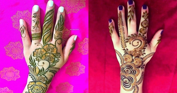 Stylish Back Hand Mehndi Design
