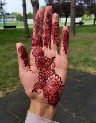 Very Simple Mehndi Design is always in trend