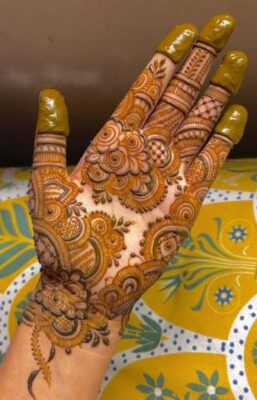 Aesthetic Mehndi Design is ideal for young girls