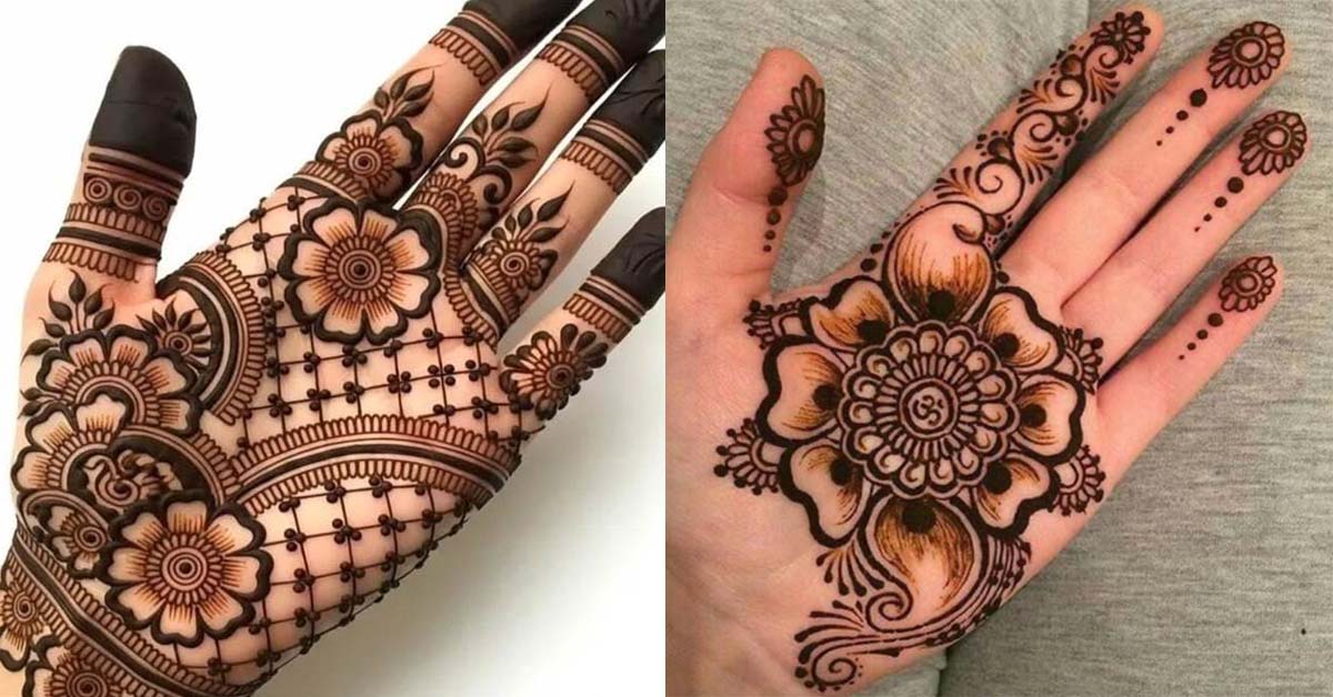 Easy Mehndi Design Front Hand