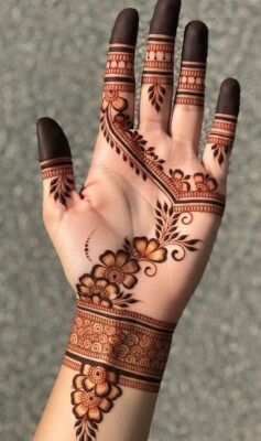 Front Hand Mehndi Design is a symbol of beauty and tradition