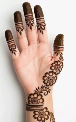Front Hand Mehndi Design is loved for its neat finish