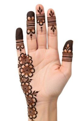 Front Hand Mehndi Design is perfect for bridal looks