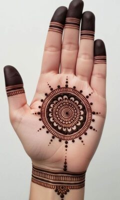 Front Hand Mehndi Design is suitable for girls of all ages