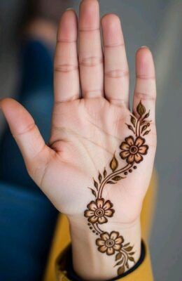 Front Hand Mehndi Design is trending in modern fashion