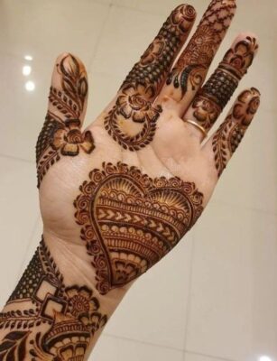 Mehandi Design is suitable for both hands and feet