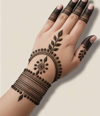 Mehndi Design Back Hand enhances the beauty of hands